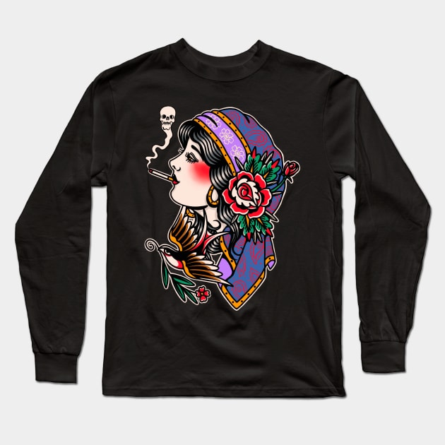 CIGARETTE Long Sleeve T-Shirt by ILLUSTRA.13